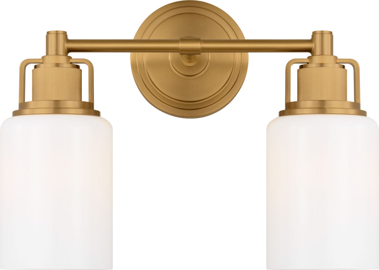 Ashford Two Light Bath in Burnished Brass | Burnished Brass