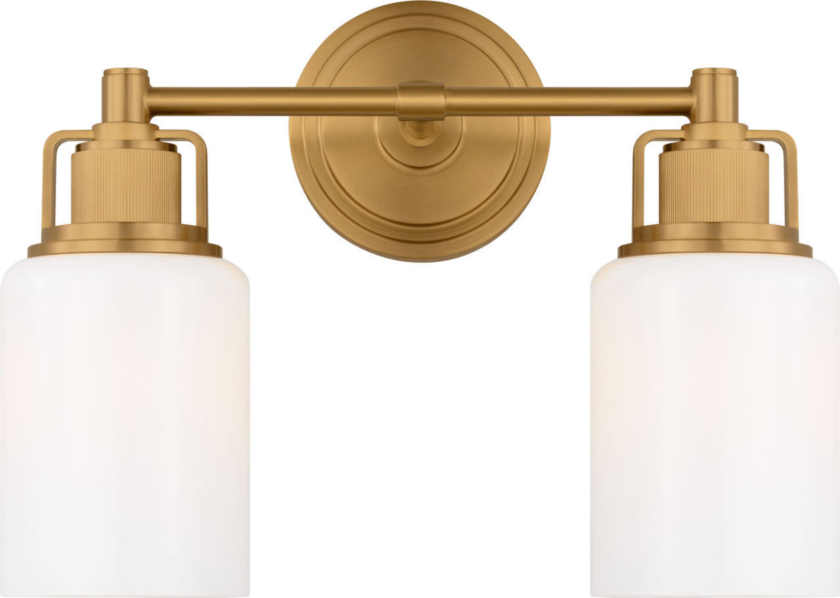 Ashford Two Light Bath in Burnished Brass | Burnished Brass