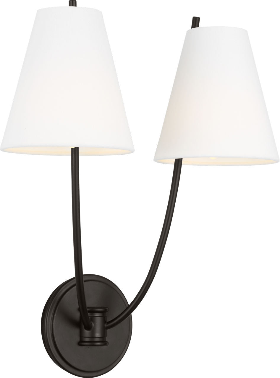 Marina Two Light Wall Sconce in Aged Iron | Aged Iron