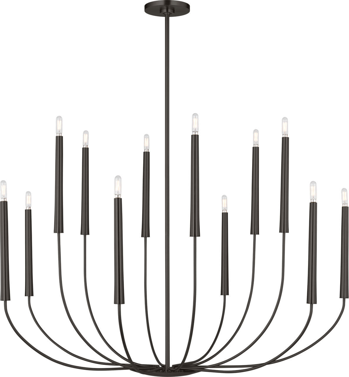 Lois 12 Light Chandelier in Aged Iron | Aged Iron