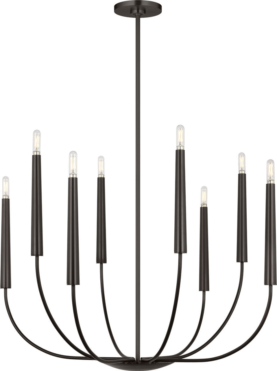Lois Eight Light Chandelier in Aged Iron | Aged Iron