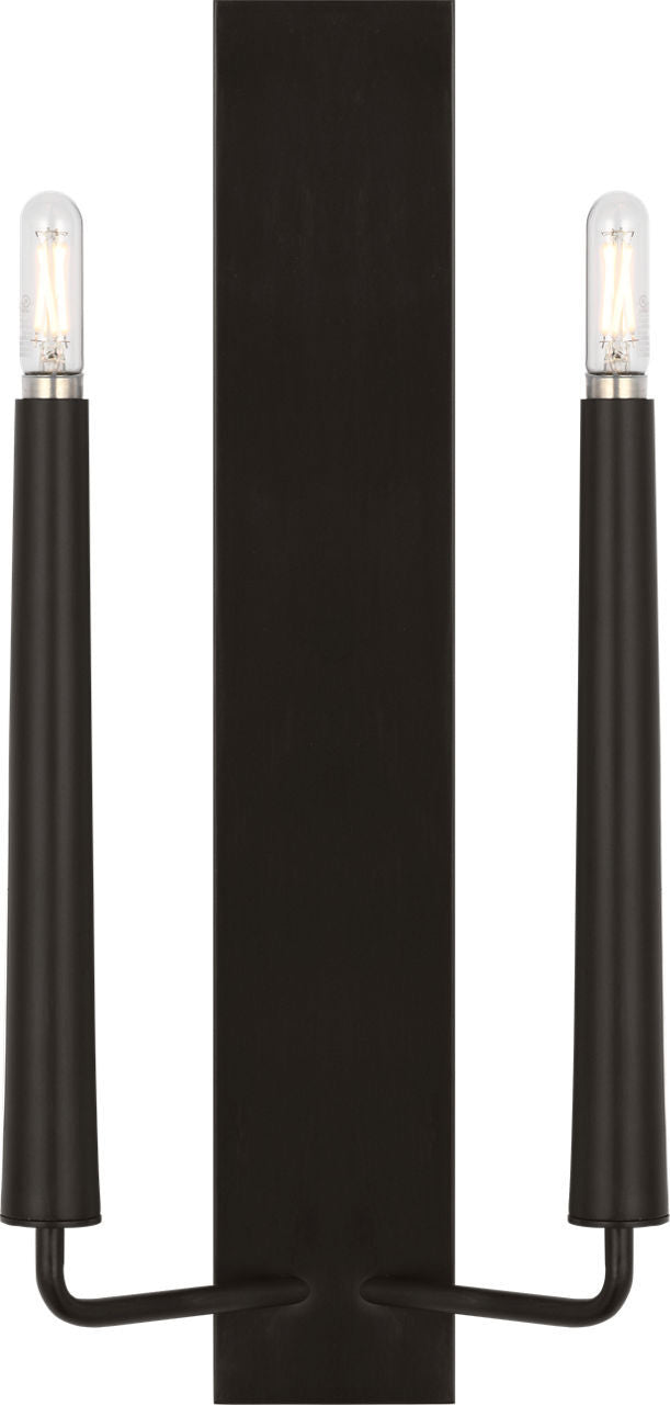 Lois Two Light Wall Sconce in Aged Iron | Aged Iron