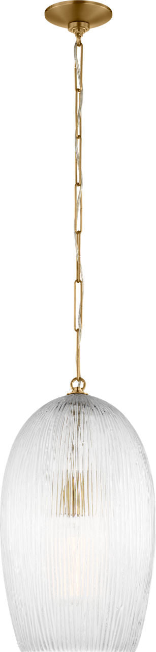 Serafina One Light Pendant in Burnished Brass | Burnished Brass