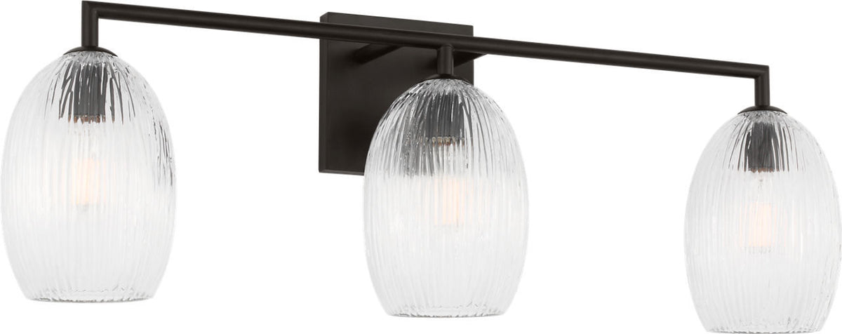 Serafina Three Light Bath in Aged Iron | Aged Iron