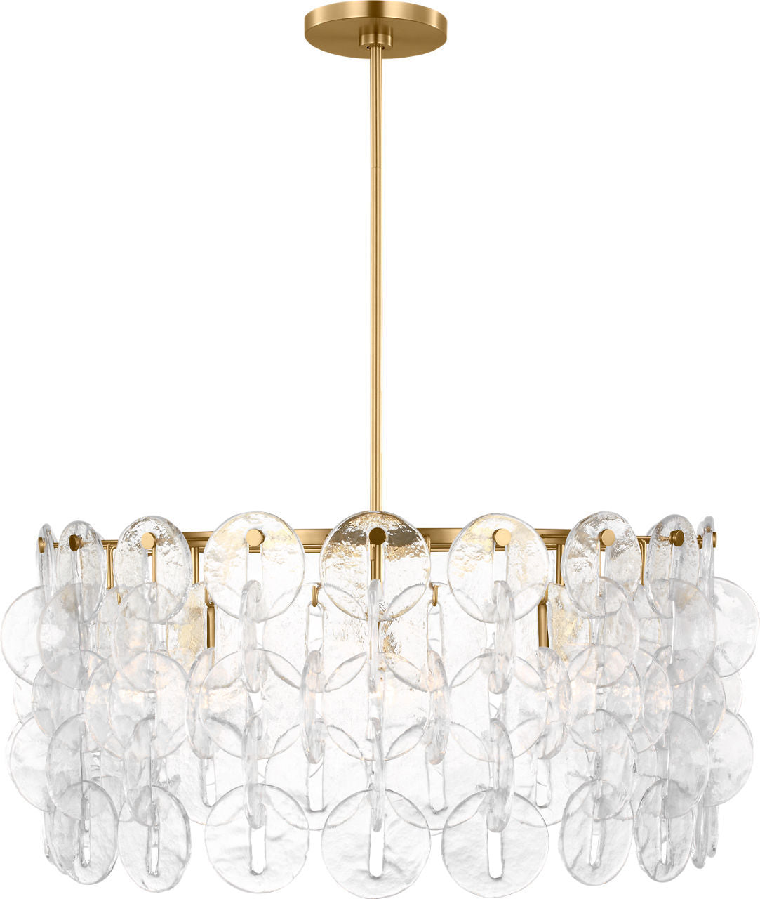 Candace Eight Light Chandelier in Burnished Brass | Burnished Brass
