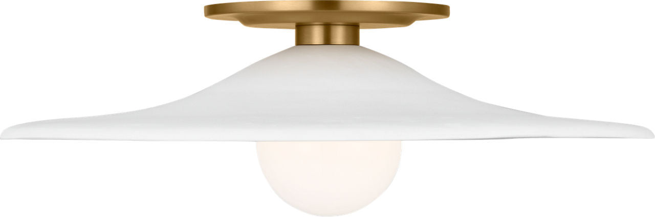 Endicott LED Flush Mount in Burnished Brass | Burnished Brass