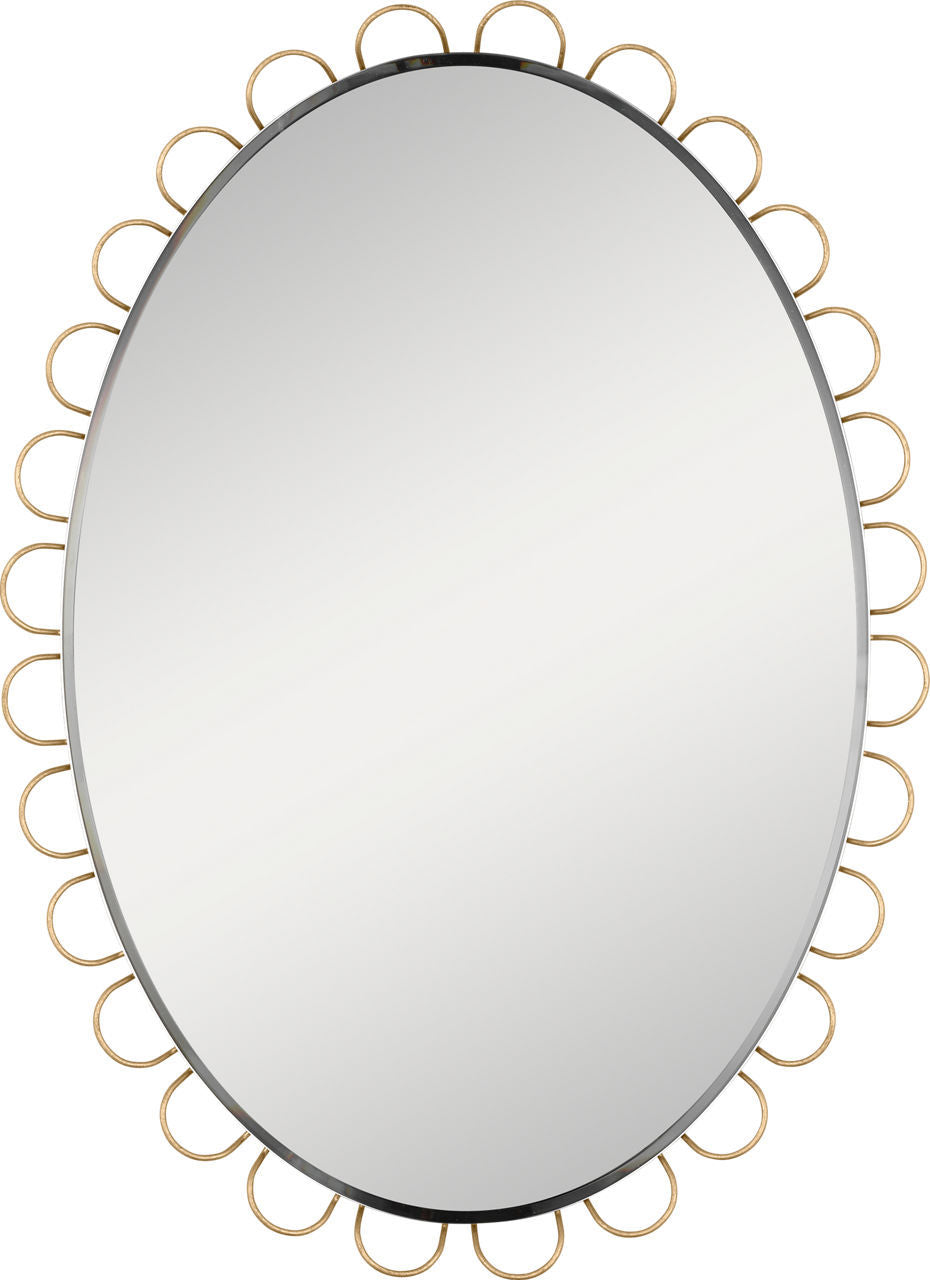 Miroir Tirreno doré | Doré
