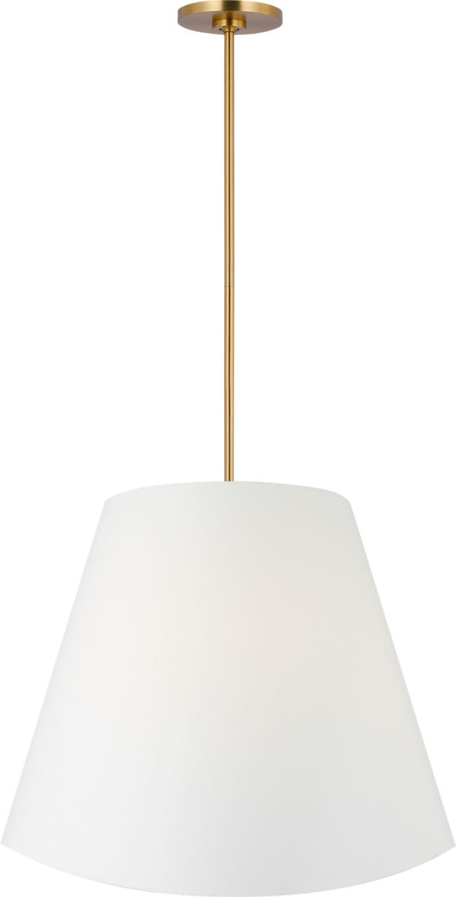 Beauvoir Four Light Hanging Shade in Burnished Brass | Burnished Brass