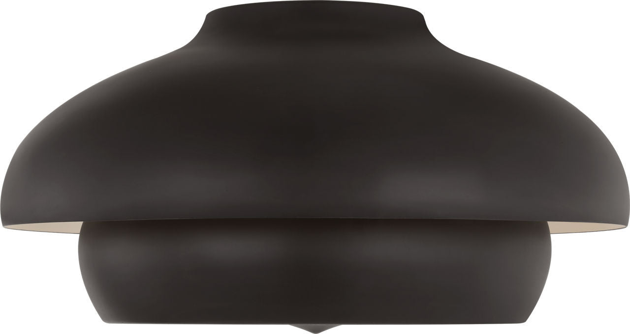 Solene One Light Flush Mount in Aged Iron | Aged Iron
