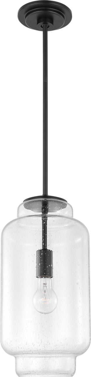 Nodier One Light Pendant in Aged Iron | Aged Iron
