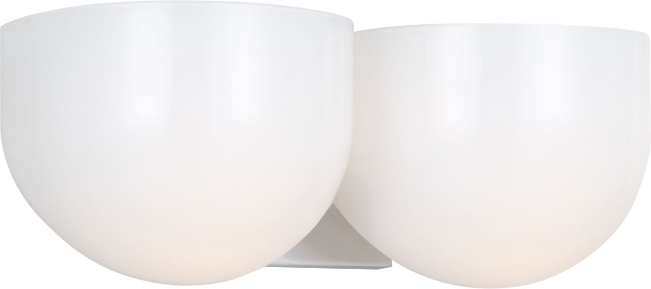 Cheverny Two Light Bath in Polished Nickel | Polished Nickel