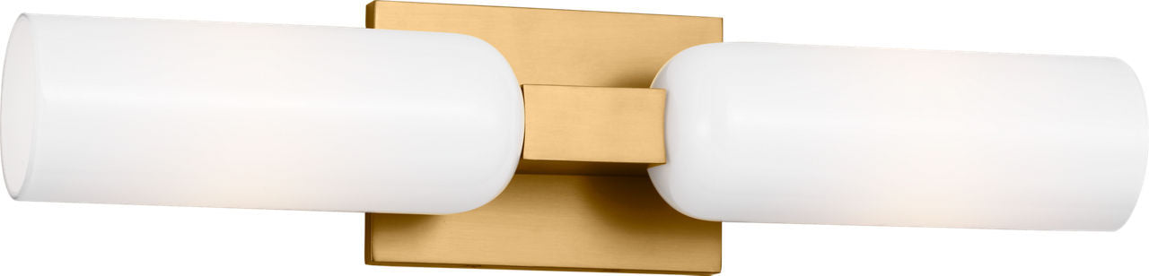 Maroux Two Light Bath in Burnished Brass | Burnished Brass