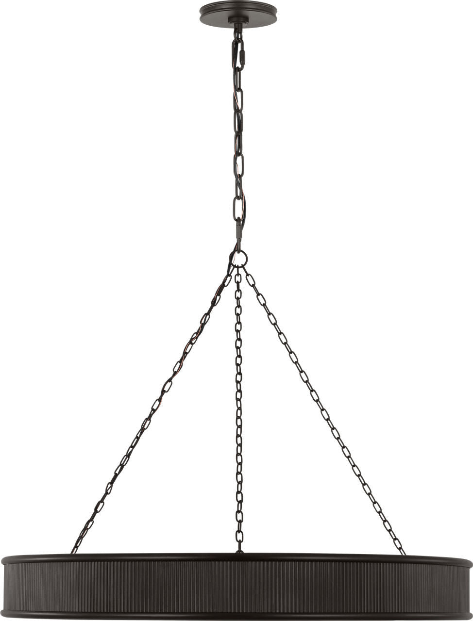 Ritz Ten Light Chandelier in Aged Iron | Aged Iron