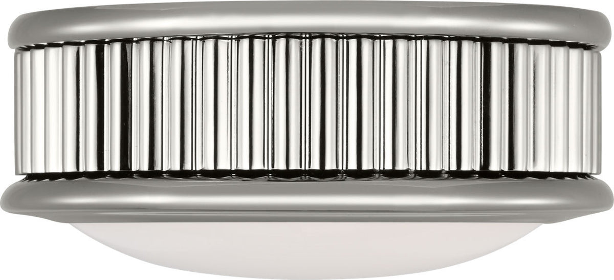 Ritz Flush Mount in Polished Nickel | Polished Nickel