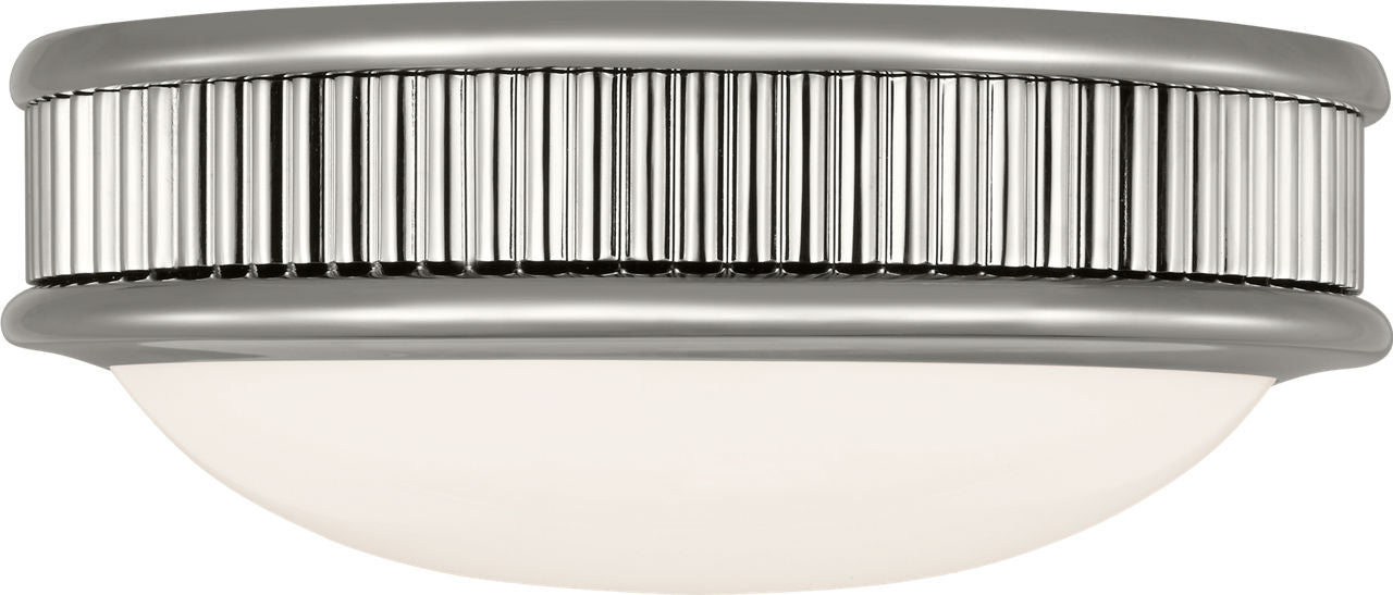 Ritz Flush Mount in Polished Nickel | Polished Nickel