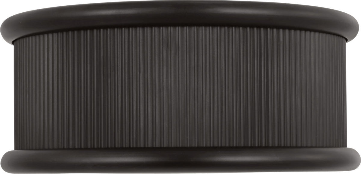 Ritz Three Light Flush Mount in Aged Iron | Aged Iron