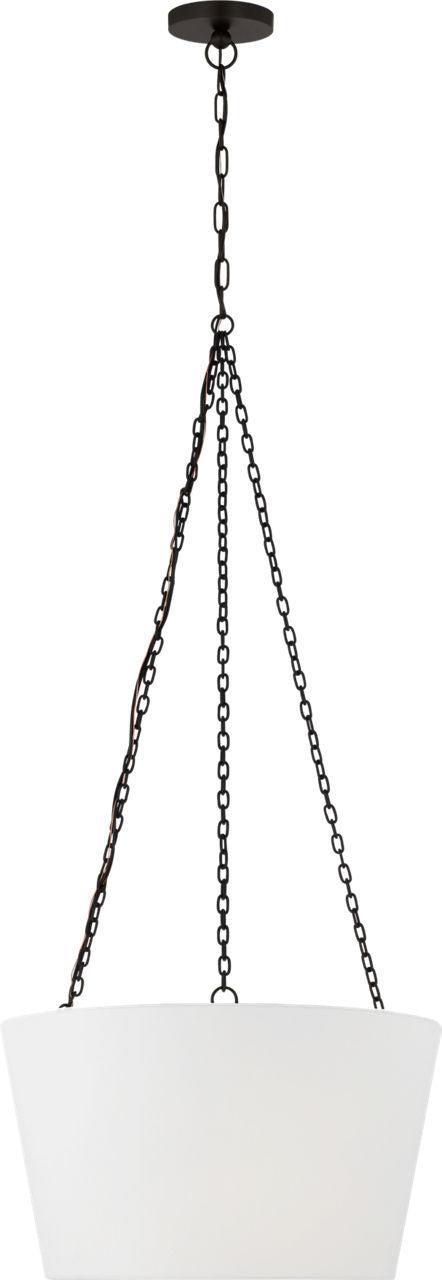Herve Three Light Hanging Shade in Aged Iron | Aged Iron