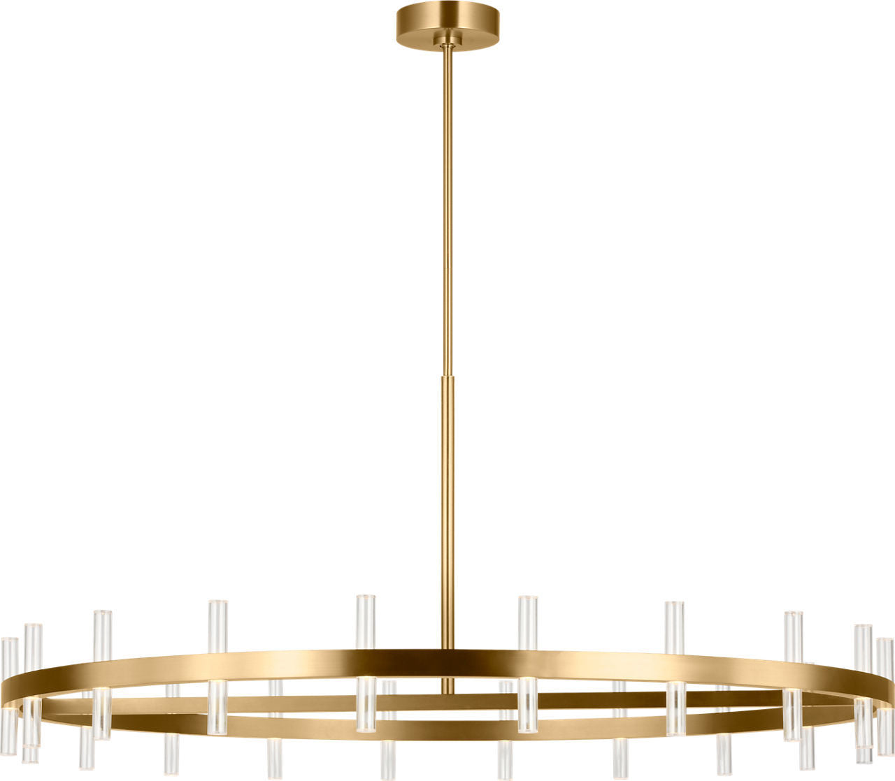 Lustre Silas en laiton bruni | Laiton bruni