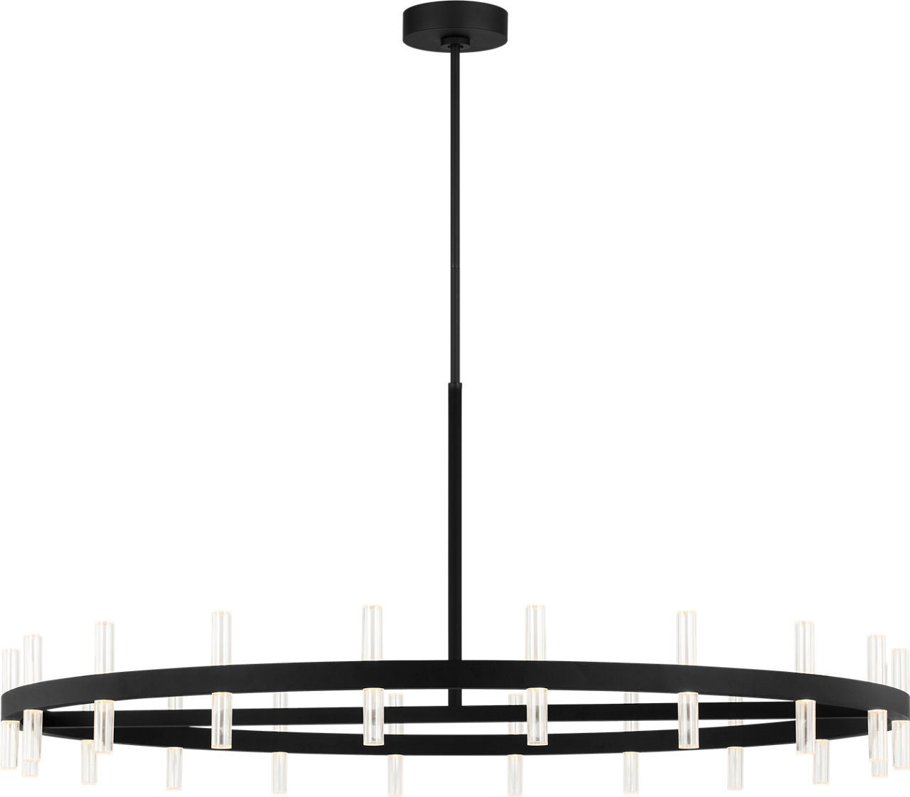 Lustre Silas en noir profond | Noir profond