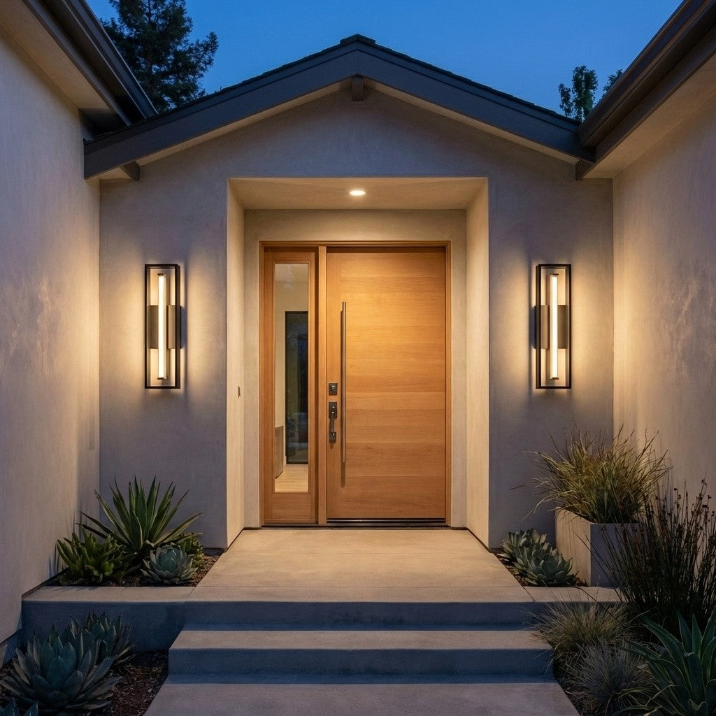 Abner LED Lantern in Textured Black | Textured Black