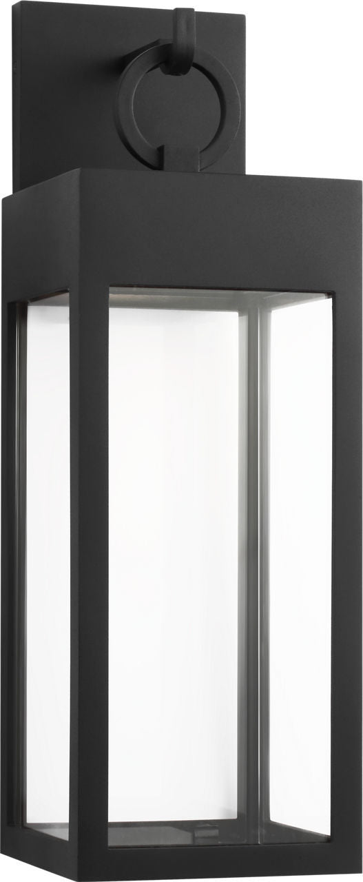 Sesha Wall Lantern in Textured Black | Textured Black