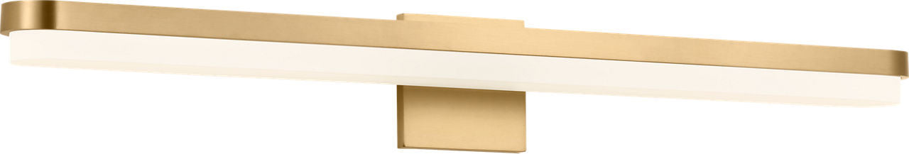 Ismay LED Vanity in Burnished Brass | Burnished Brass