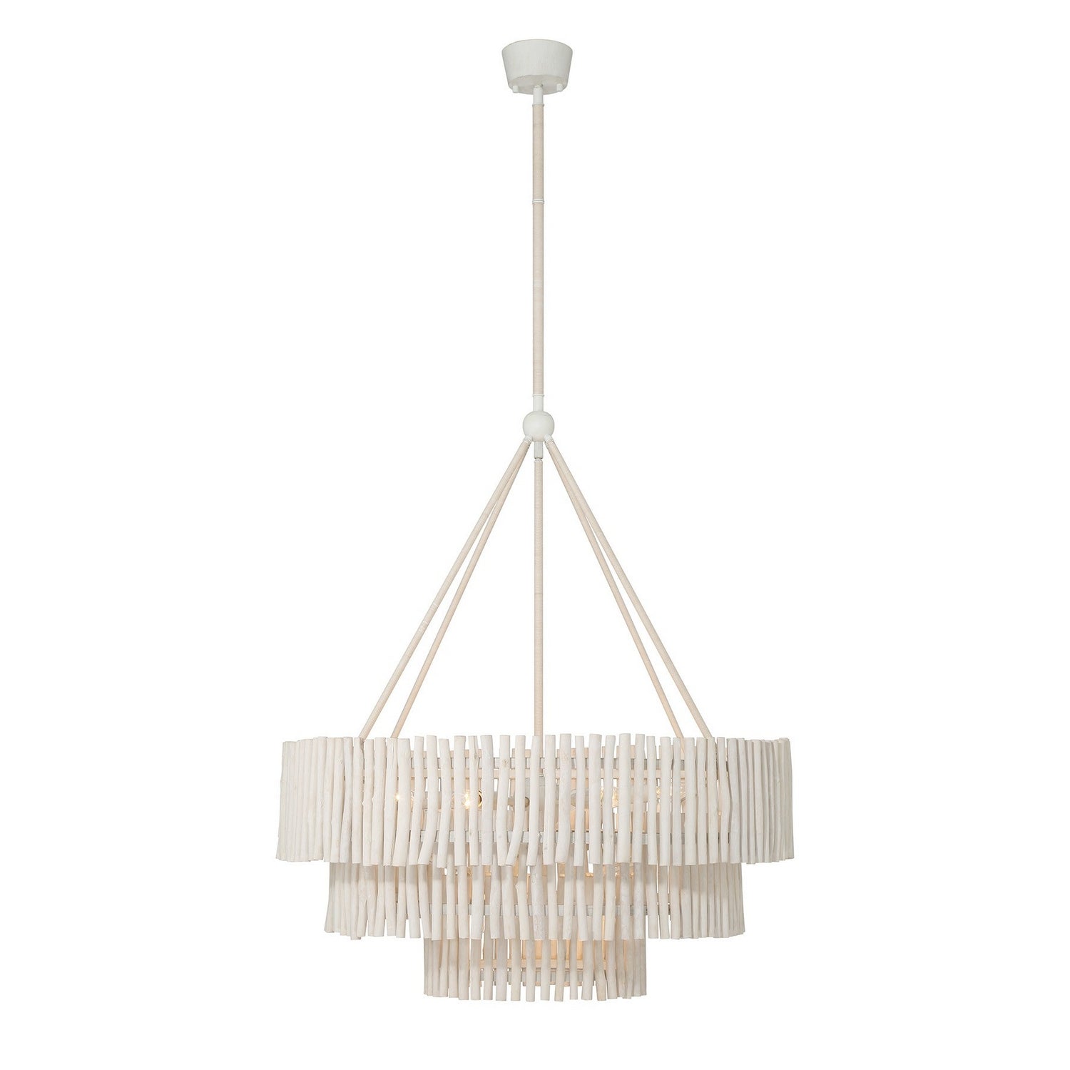 Phong Nine Light Chandelier in Blanco