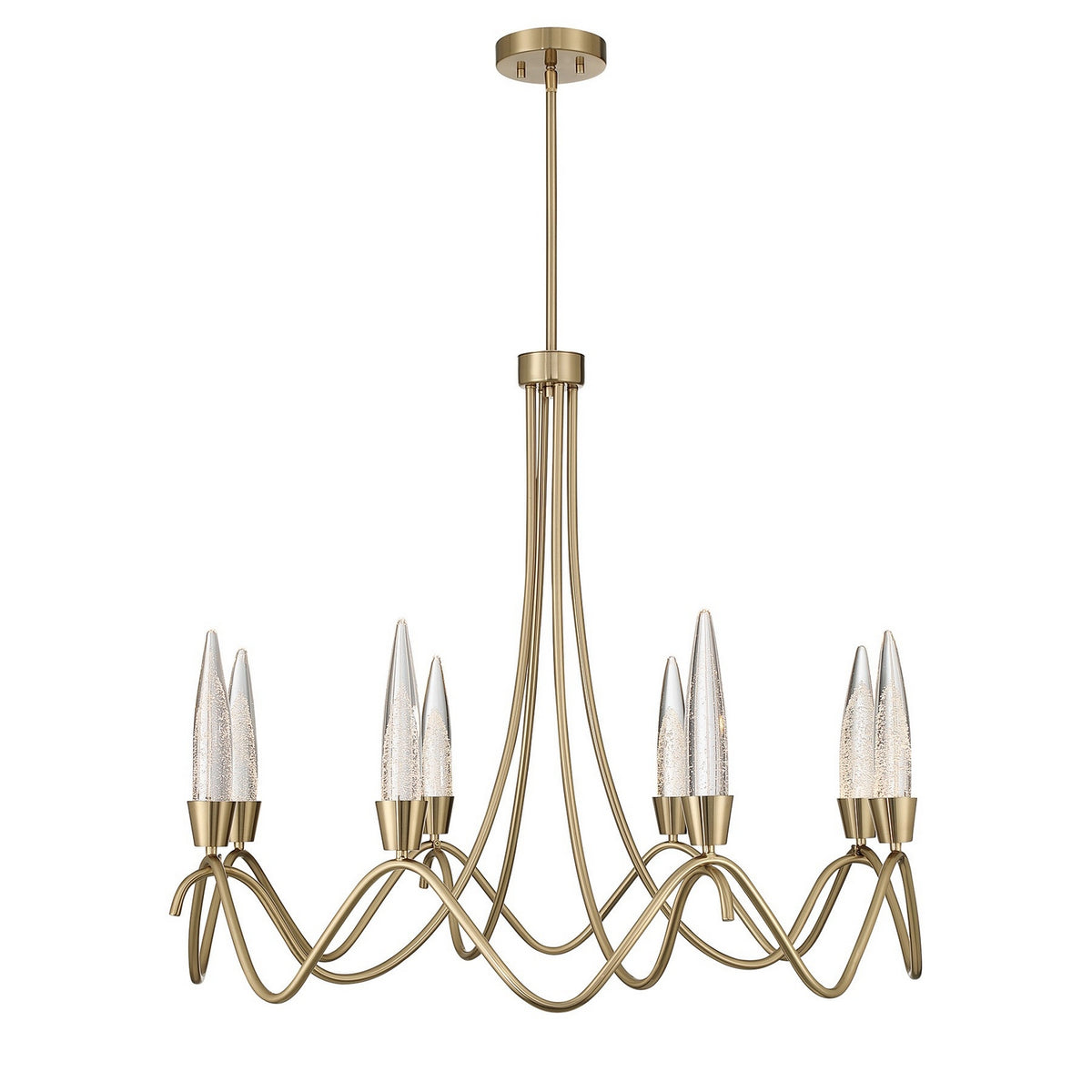 Sofia LED Chandelier in Noble Brass