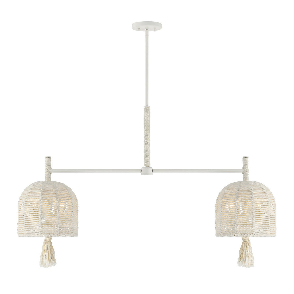 Lunara Six Light Chandelier in Cotton