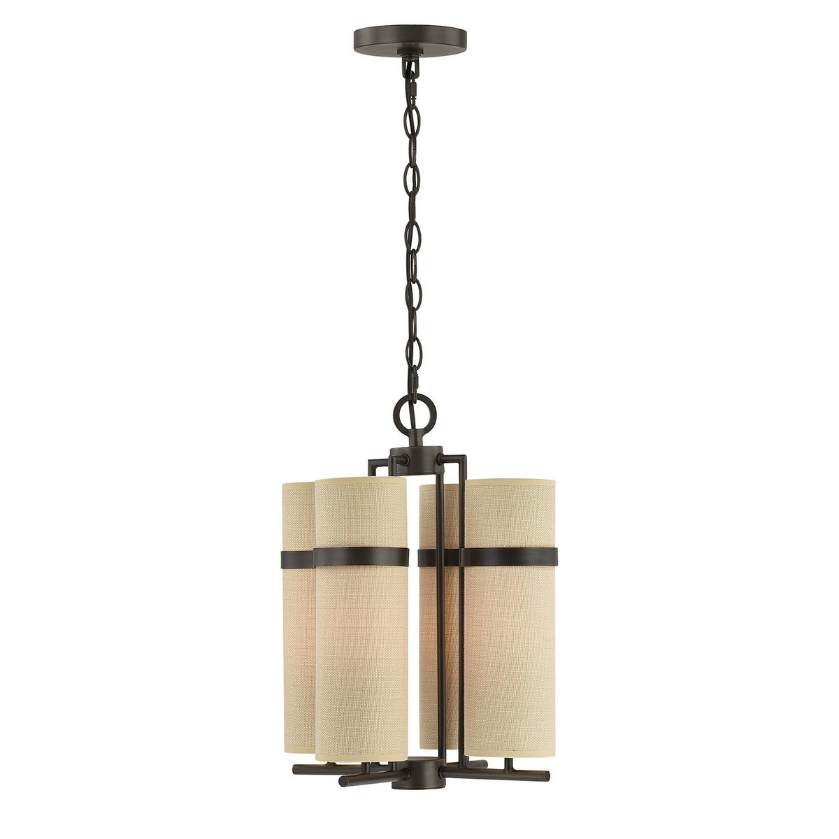 Weston Four Light Chandelier in Mediterranean Bronze