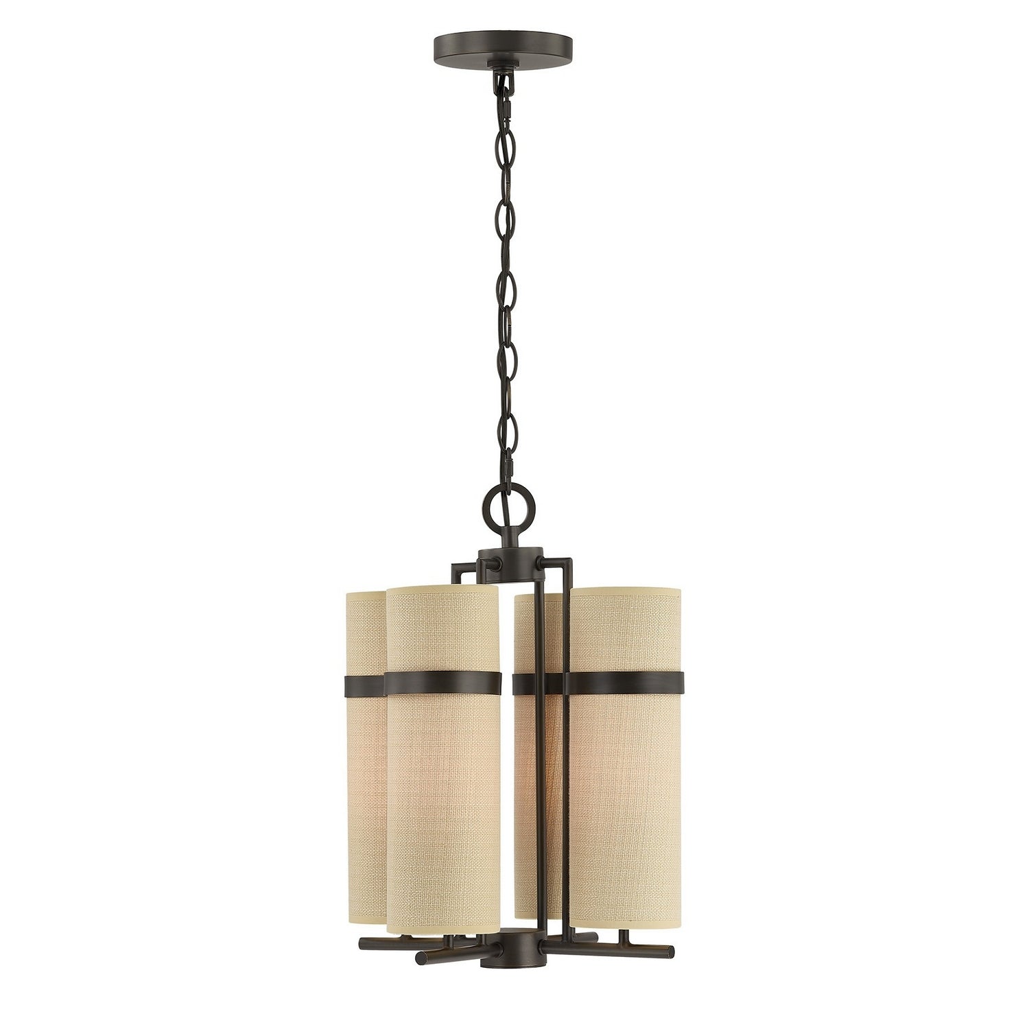 Lustre Weston à quatre lumières en bronze méditerranéen