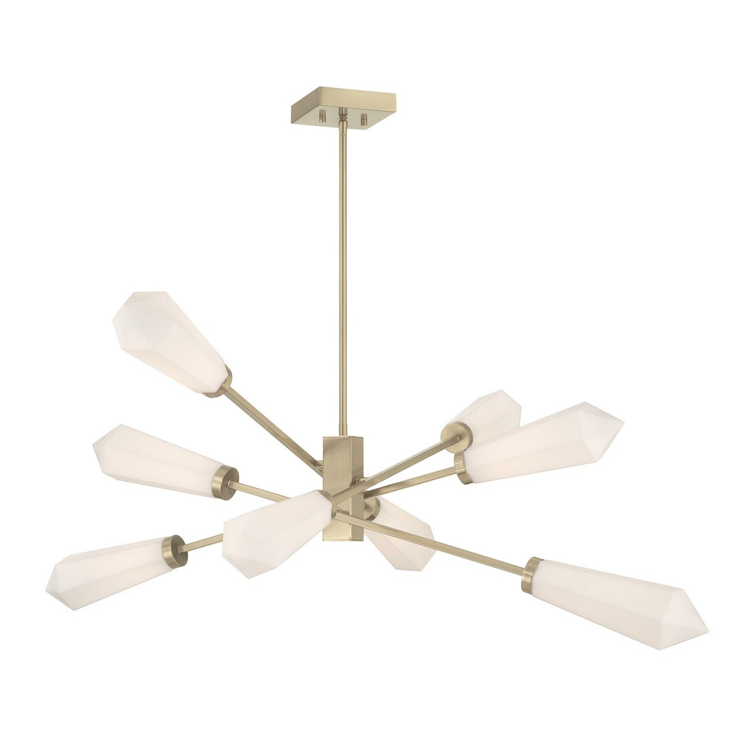 Leland LED Chandelier in Noble Brass