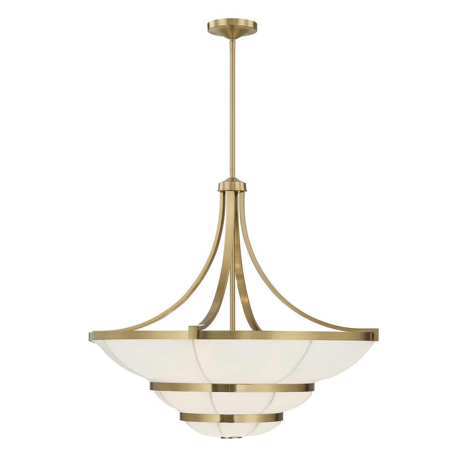 Constantine Four Light Chandelier in Warm Brass