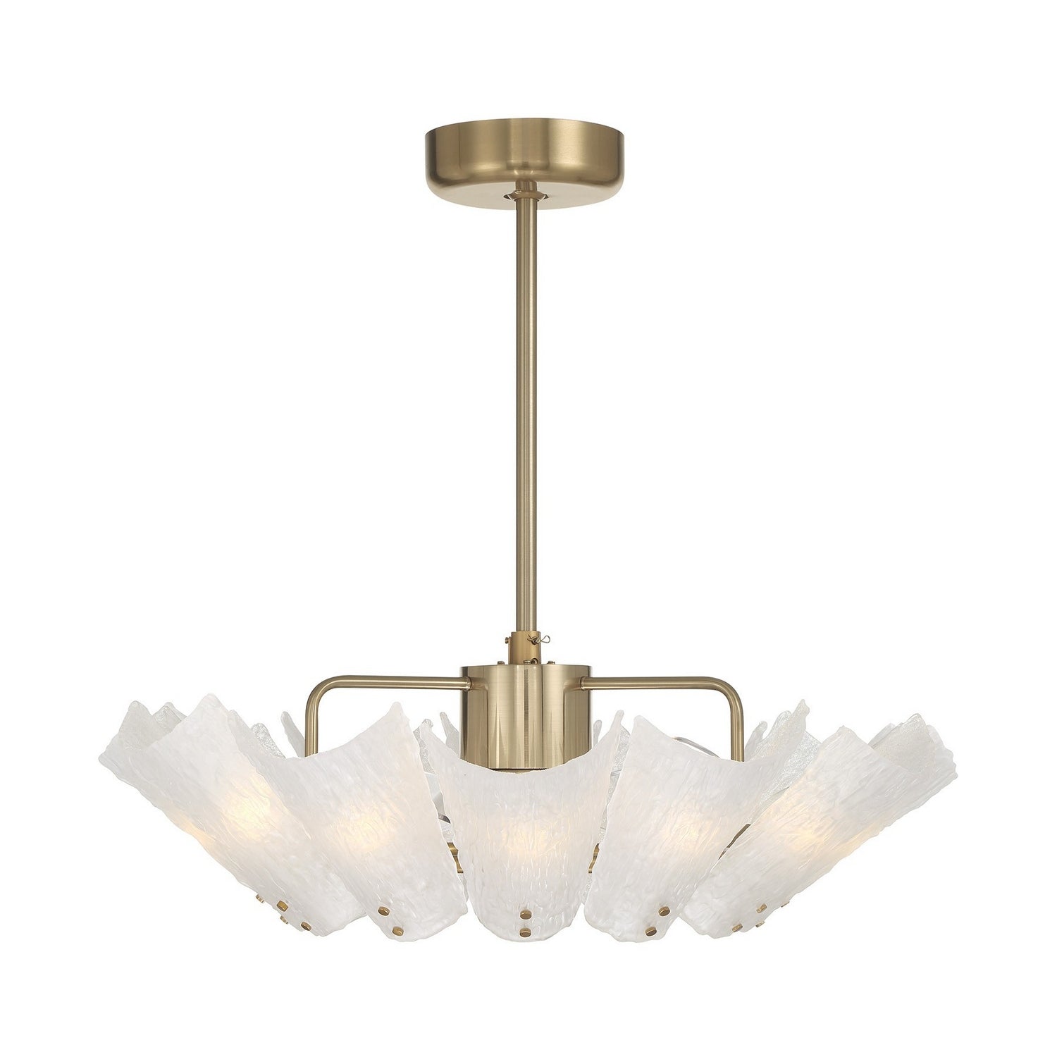Celina 12 Light Fan D'Lier in Noble Brass