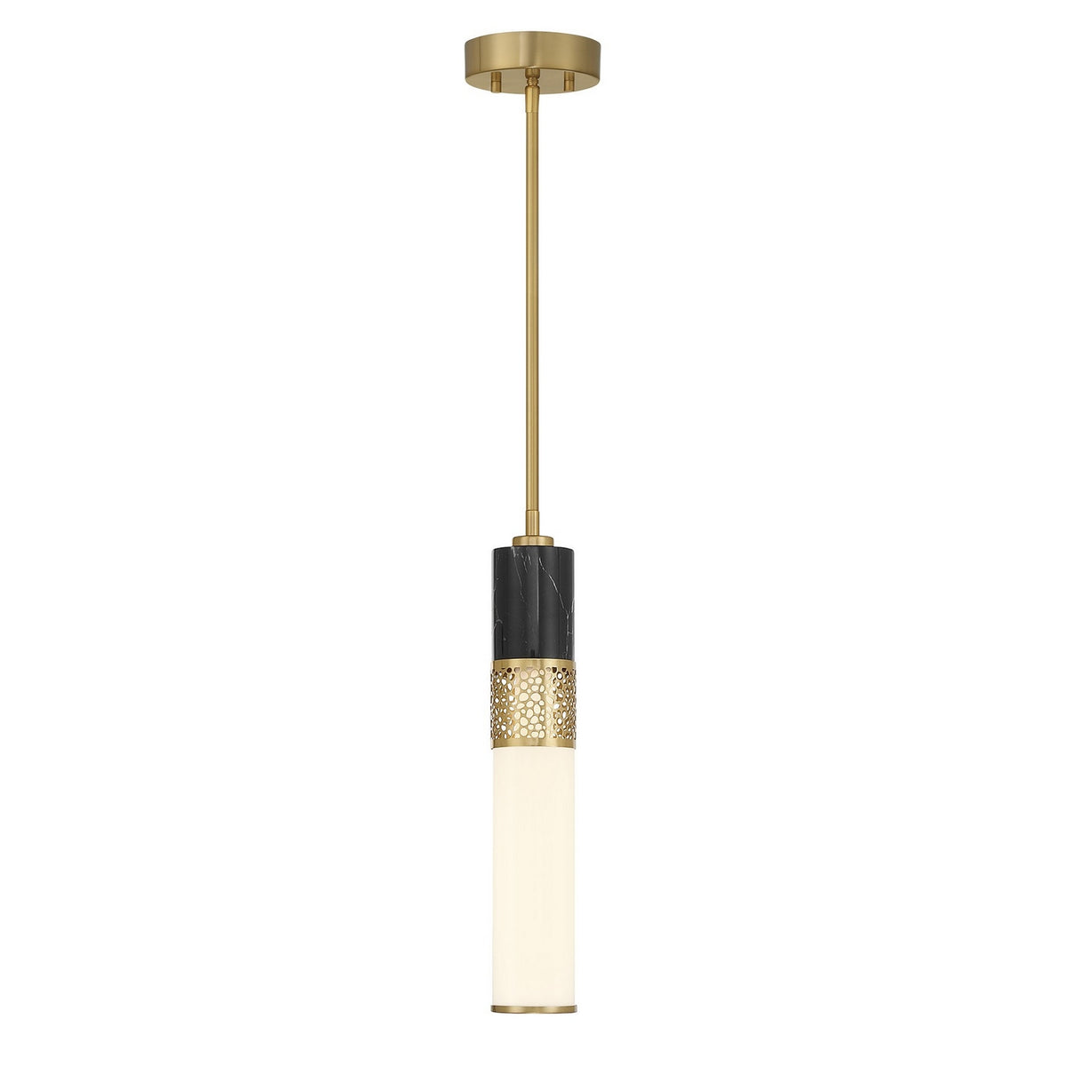 Suspension LED Farrell en laiton chaud