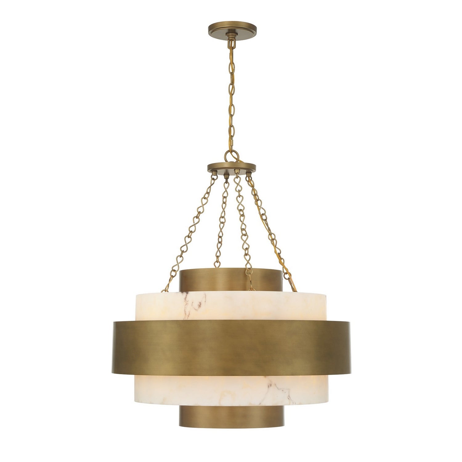 Davenport Six Light Pendant in Antique Patina