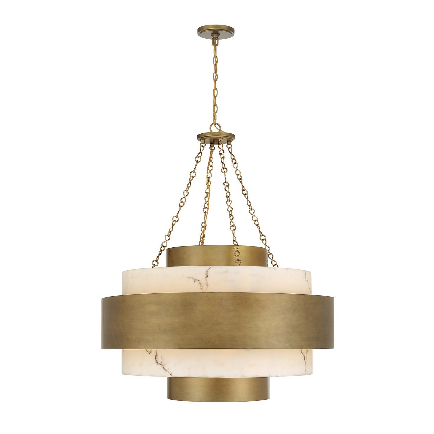 Davenport Eight Light Pendant in Antique Patina