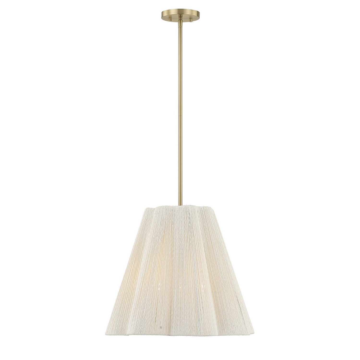 Rosa Four Light Pendant in Noble Brass