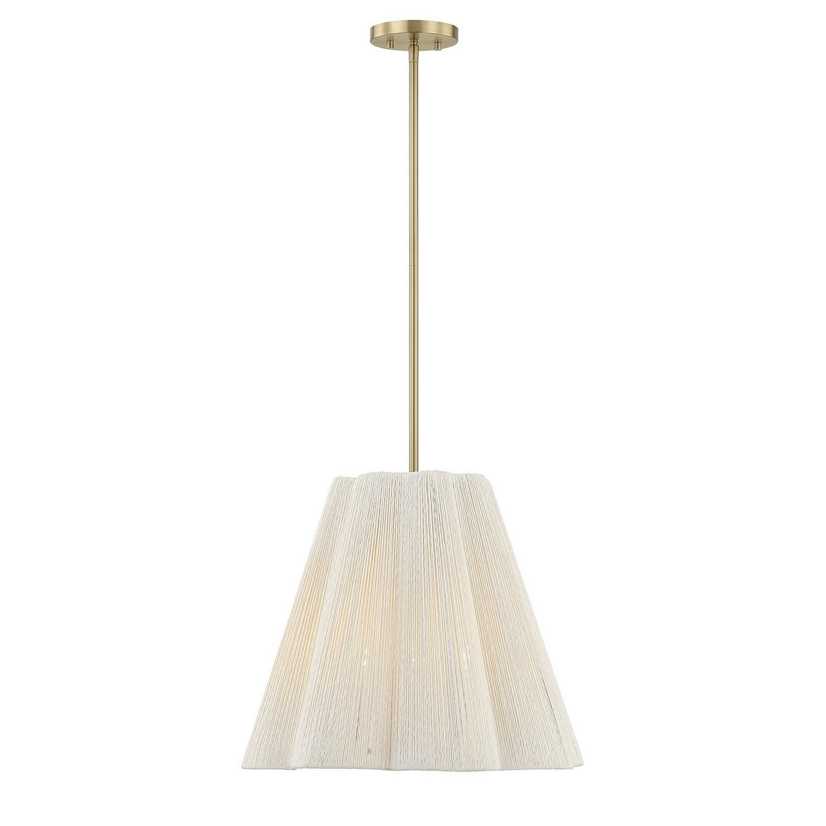Rosa Four Light Pendant in Noble Brass