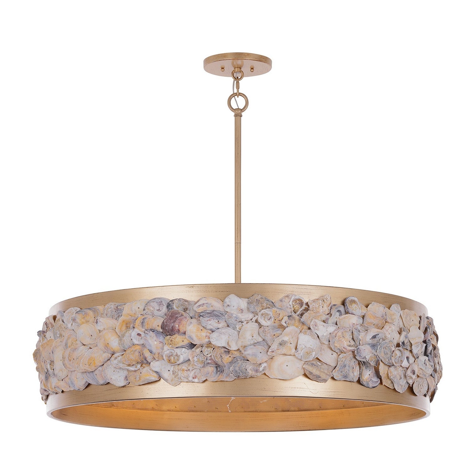 Leanne Six Light Pendant in Chandon