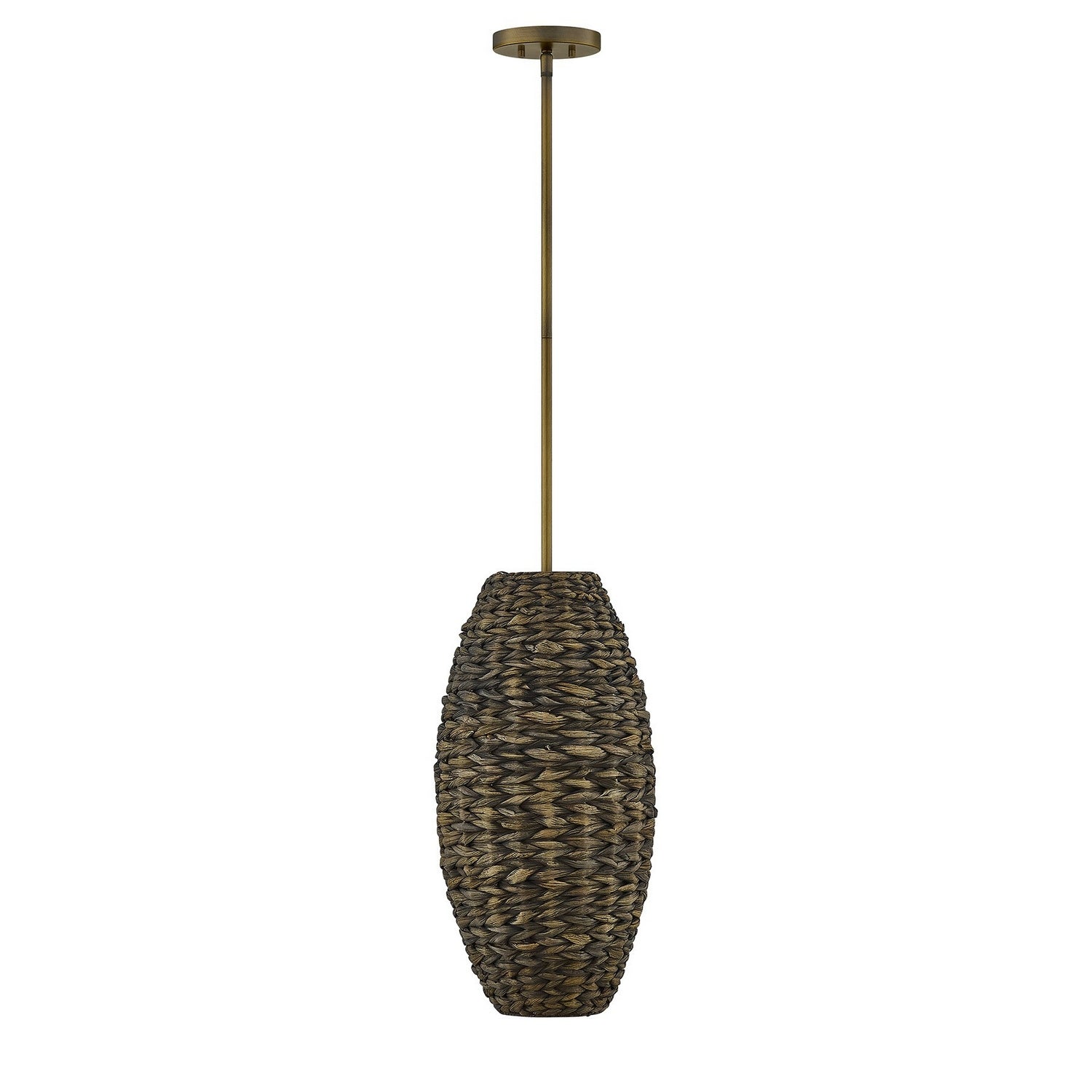 Tierra Brisa One Light Pendant in Riviera Brass