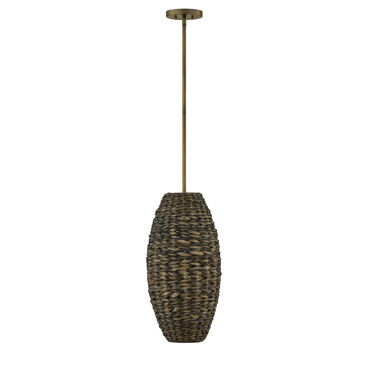 Tierra Brisa One Light Pendant in Riviera Brass