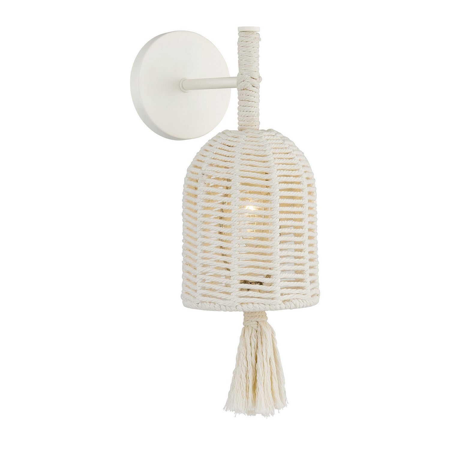 Lunara One Light Wall Sconce in Cotton