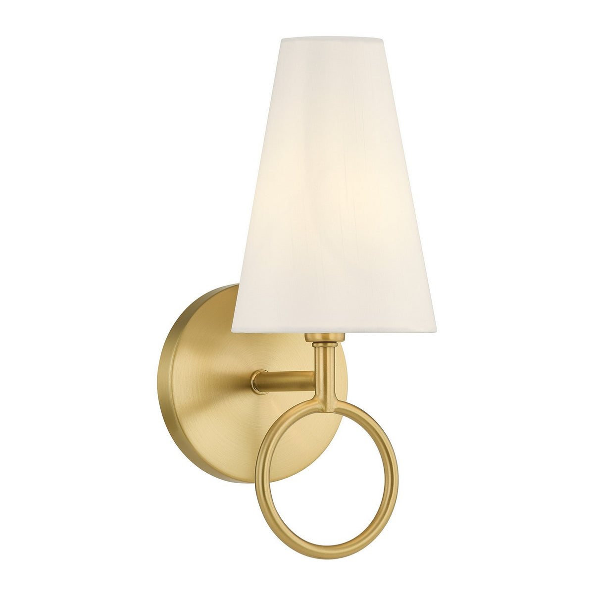 Wilkes One Light Wall Sconce in Warm Brass