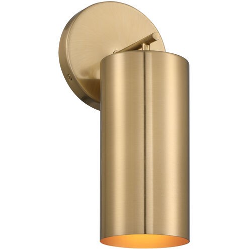 Lio One Light Wall Sconce in Noble Brass