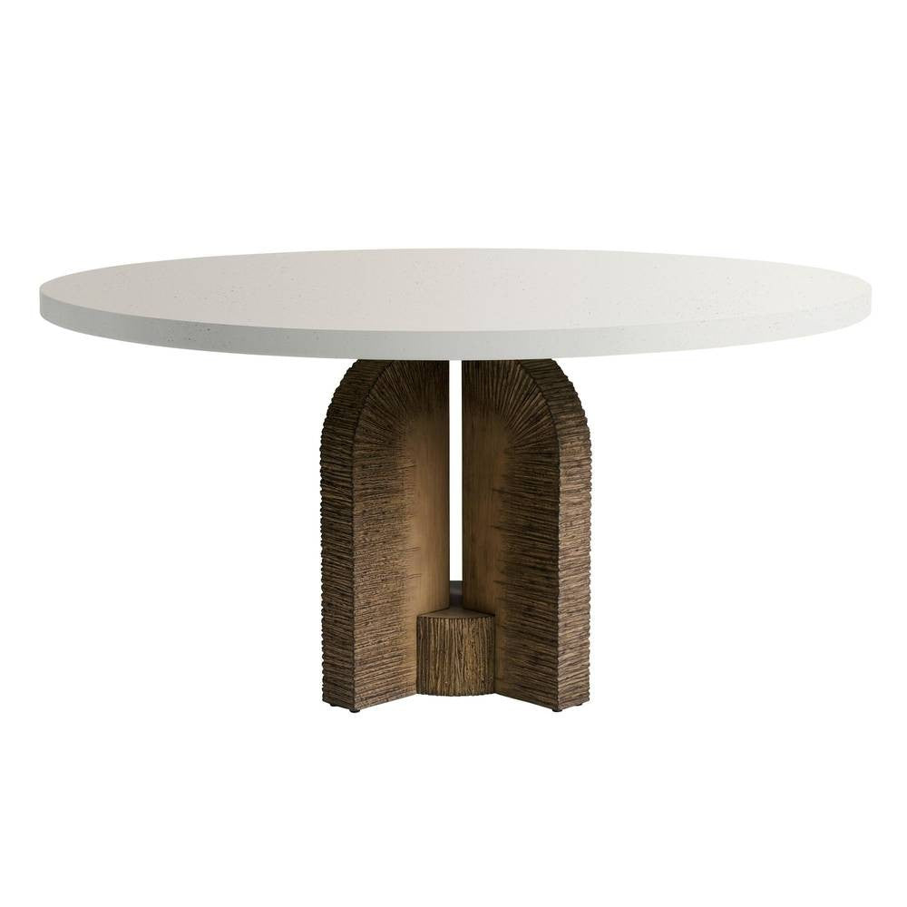 Orba Outdoor Dining Table in Ivory/Kona