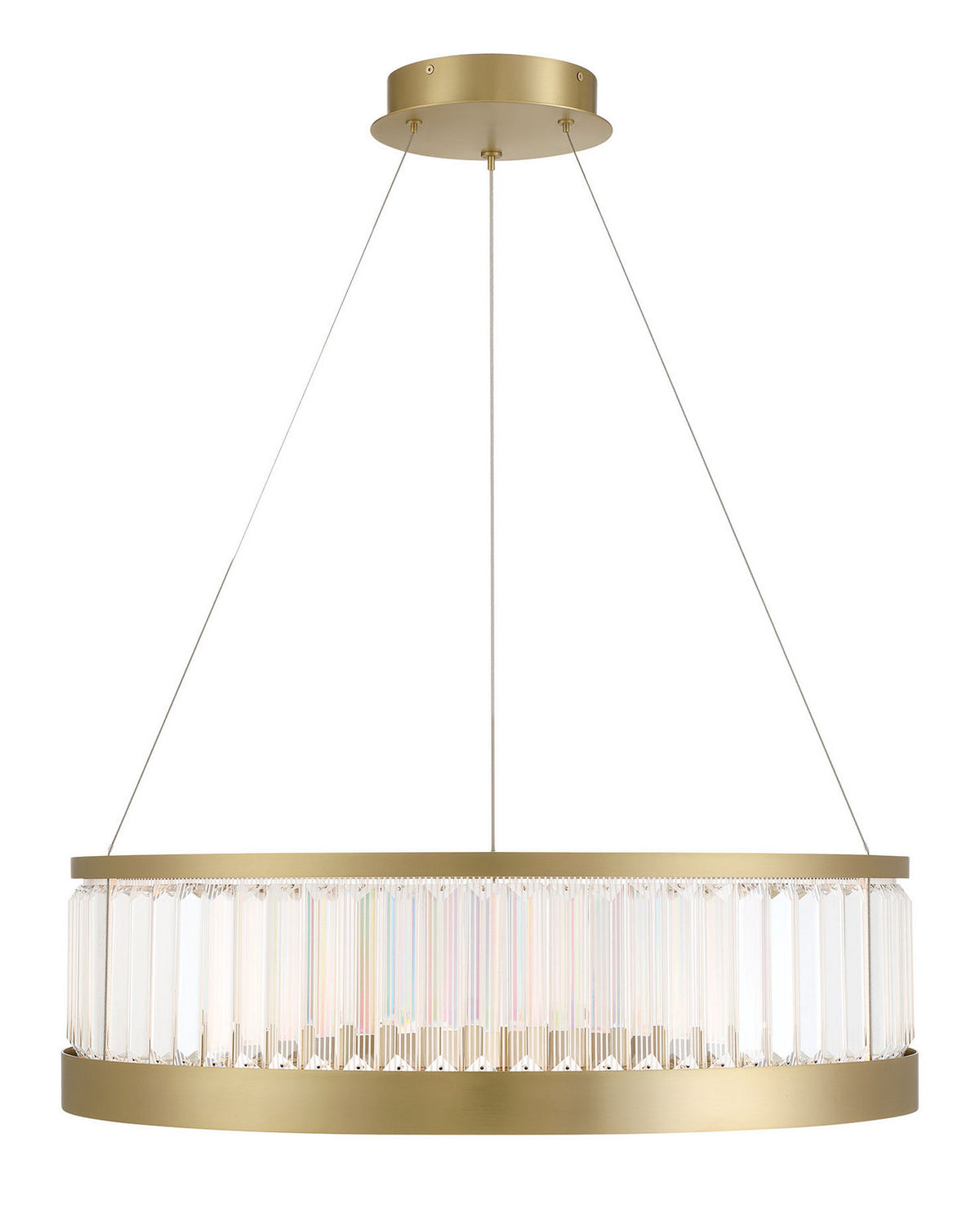 Lustre DEL Empra en doré