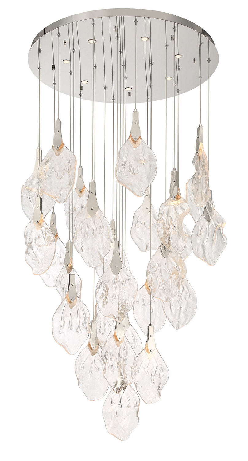 Jateo LED Chandelier in Polished Nickel