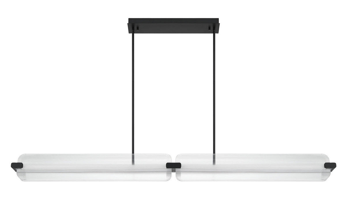 Neoness LED Linear Chandelier in Matte Black