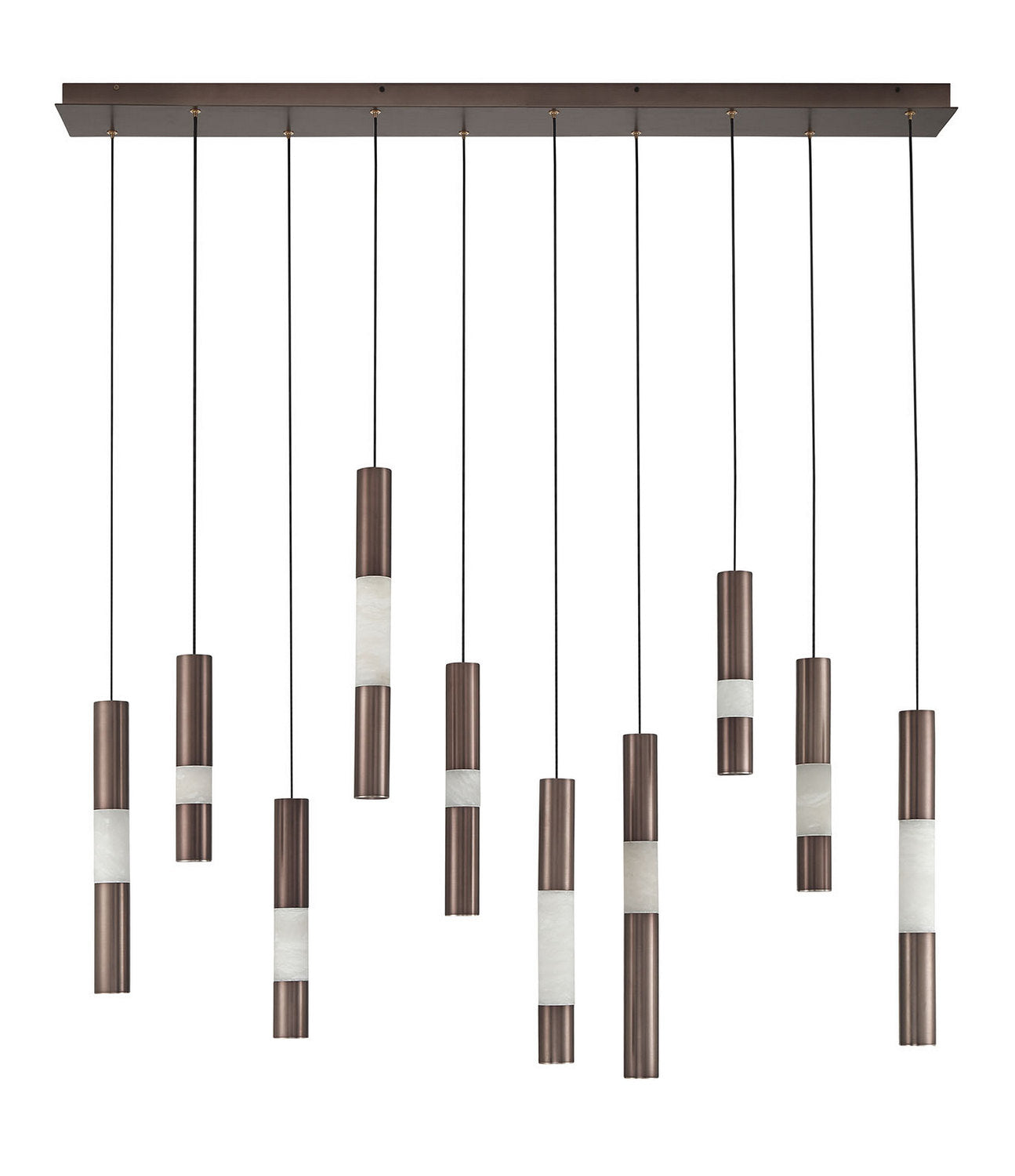 Ronda LED Linear Chandelier in Harlow Bronze